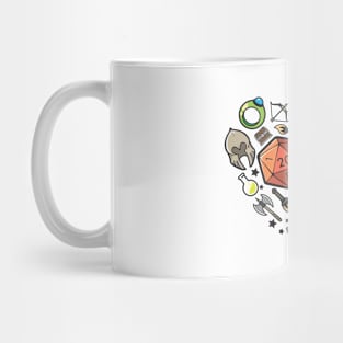 Roleplaying RPG Valentines Day Anniversary D20 Couple Gift Mug